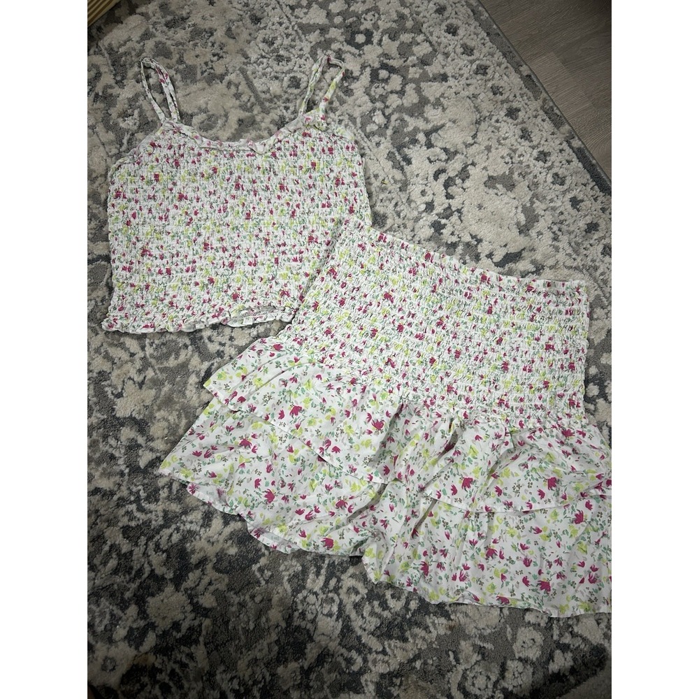 Wild Fable Women's Floral Skirt and Top Set Size Medium